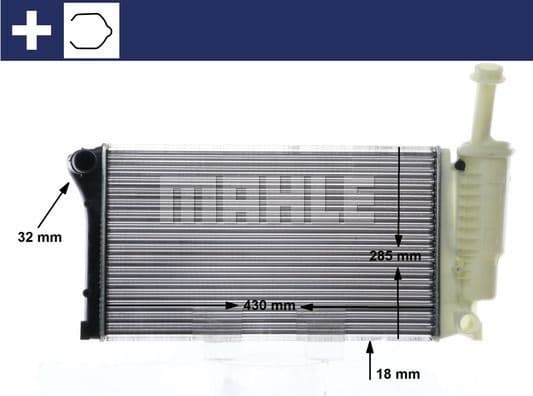 Radiator, engine cooling BEHR CR 10 000S