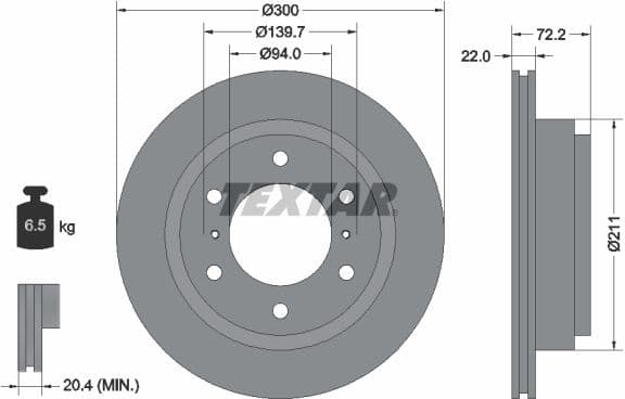 Brake Disc PRO 92135103