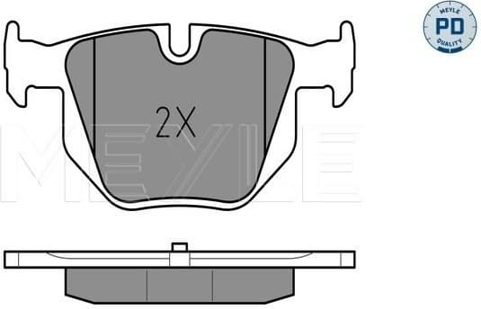 Brake Pad Set, disc brake MEYLE-PD: Advanced performance and design. 025 237 3217/PD