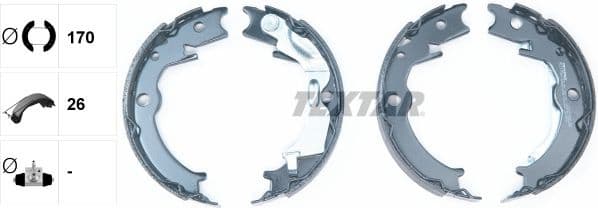 Brake Shoe Set, parking brake 91071000