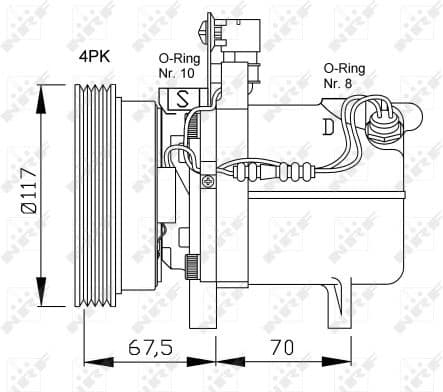 Compressor, air conditioning EASY FIT 32055 - image 3