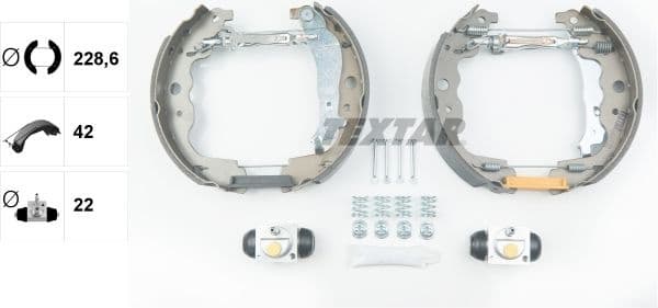 Brake Shoe Set Shoe Kit Pro 84069300