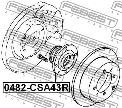 Wheel Hub 0482-CSA43R - image 2