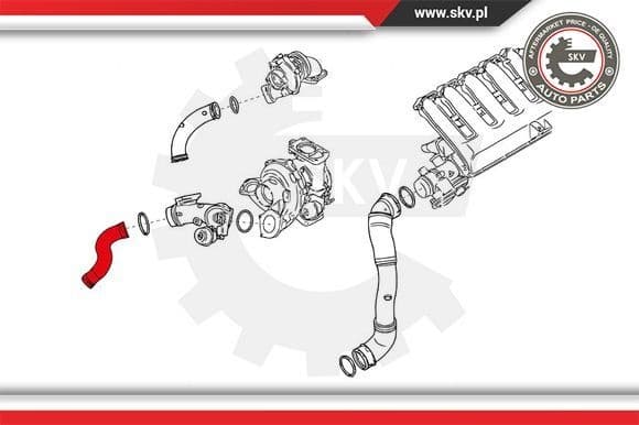 Charge Air Hose 43SKV026 - image 4
