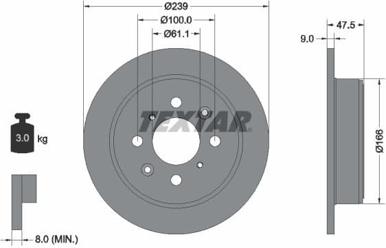Brake Disc PRO 92077903
