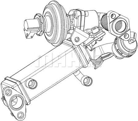 Cooler, exhaust gas recirculation BEHR *** PREMIUM LINE *** CE 7 000P - image 2