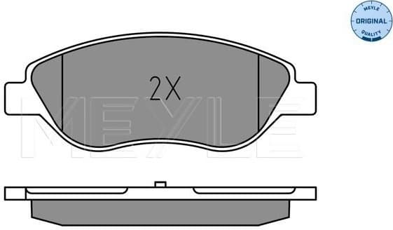 Brake Pad Set, disc brake MEYLE-ORIGINAL: True to OE. 025 224 7619