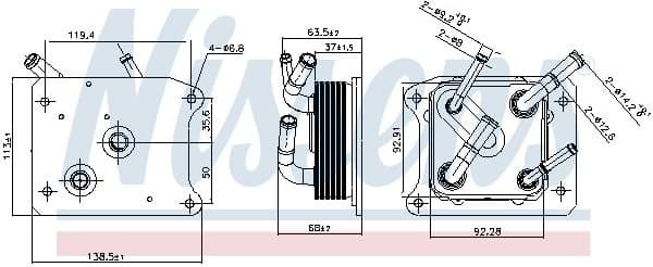 Oil Cooler, automatic transmission 91292 - image 5