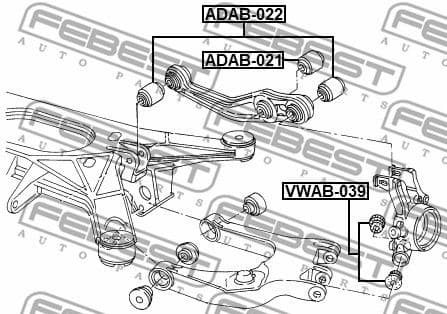 Mounting, control/trailing arm ADAB-022 - image 2