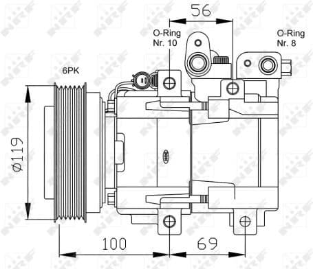 Compressor, air conditioning GENUINE 32755G - image 5