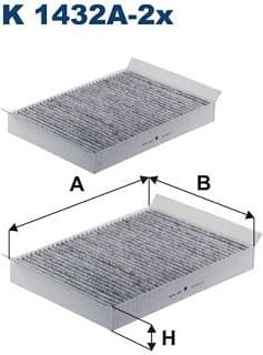 Filter, cabin air K 1432A-2x