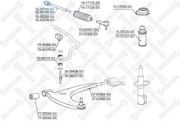 Inner Tie Rod 55-02548-SX - image 2