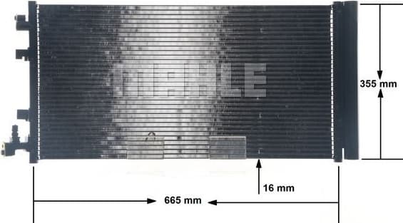 Condenser, air conditioning BEHR AC 630 000S - image 12
