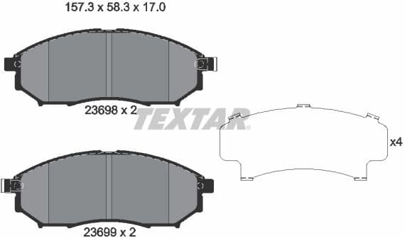 Brake Pad Set, disc brake 2369803