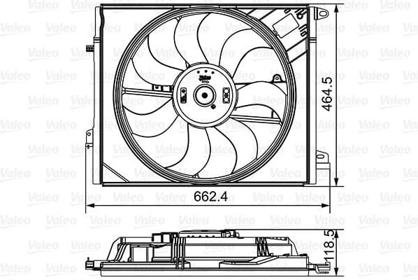 Fan, engine cooling 696881