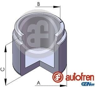 Piston, brake caliper D02531