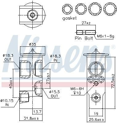 Expansion Valve, air conditioning ** FIRST FIT ** 999385 - image 6