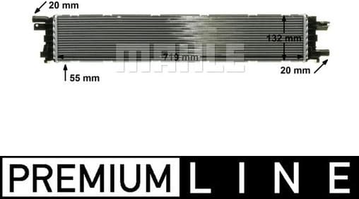 Low Temperature Cooler, charge air cooler BEHR *** PREMIUM LINE *** CIR 12 000P