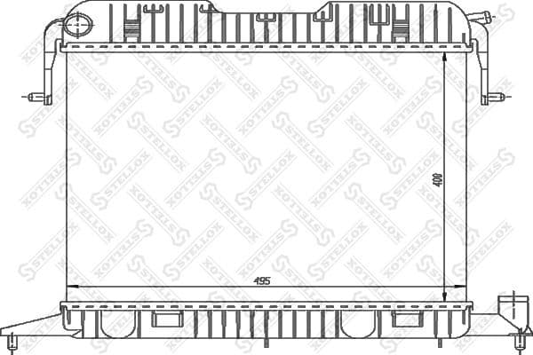 Radiator, engine cooling 10-26006-SX