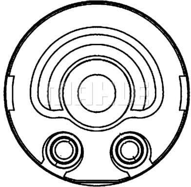 Oil Cooler, engine oil BEHR CLC 197 000S - image 2