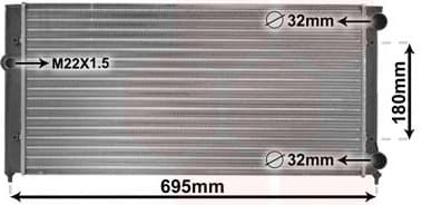 Radiator, engine cooling 58002109