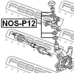 Repair Kit, steering knuckle NOS-P12 - image 2