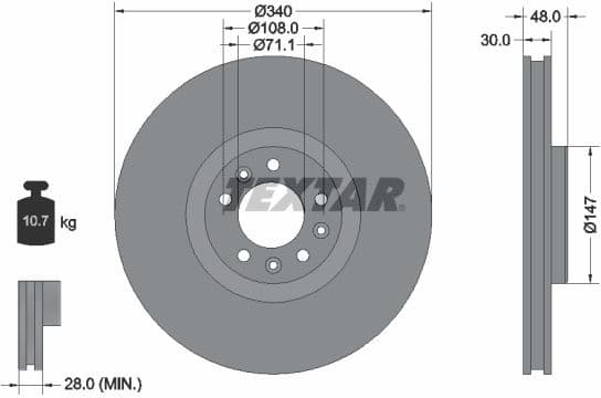 Brake Disc PRO 92256003