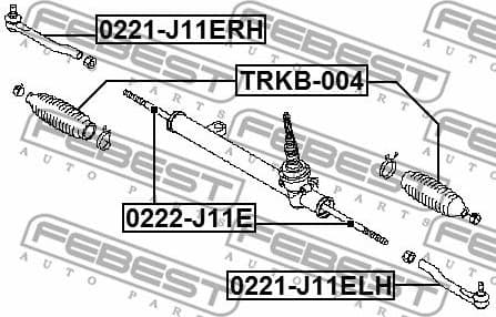 Inner Tie Rod 0222-J11E - image 2