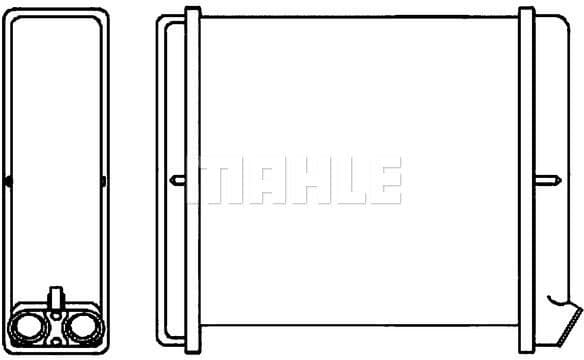 Heat Exchanger, interior heating BEHR AH 170 000S