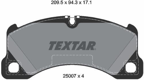 Brake Pad Set, disc brake 2500703