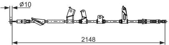 Cable Pull, parking brake 1987482914