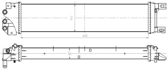 Radiator, engine cooling 550026