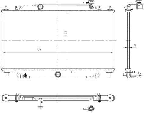 Radiator, engine cooling 550024