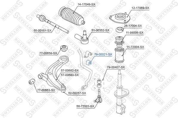 Mounting, stabiliser bar 79-00021-SX - image 2