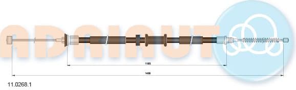 Cable Pull, parking brake 11.0268.1