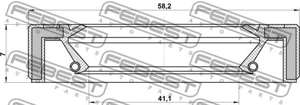 Shaft Seal, drive shaft 95GAY-43580707X - image 2