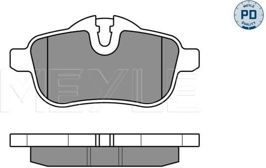 Brake Pad Set, disc brake MEYLE-PD: Advanced performance and design. 025 245 5918/PD
