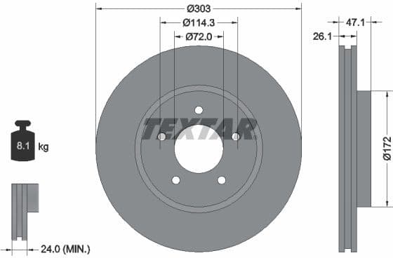 Brake Disc PRO 92197703