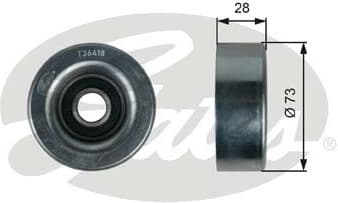 Deflection/Guide Pulley, V-ribbed belt DriveAlign™ T36418