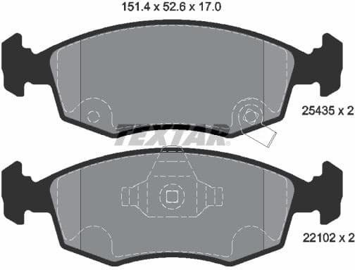 Brake Pad Set, disc brake Q+ 2543501