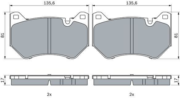 Brake Pad Set, disc brake 0 986 424 966
