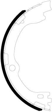 Brake Shoe Set, parking brake 91084500