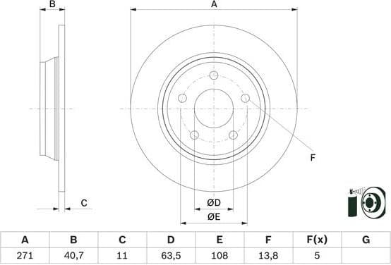 Brake Disc 0986479F78