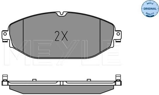 Brake Pad Set, disc brake MEYLE-ORIGINAL: True to OE. 025 220 7619 - image 2