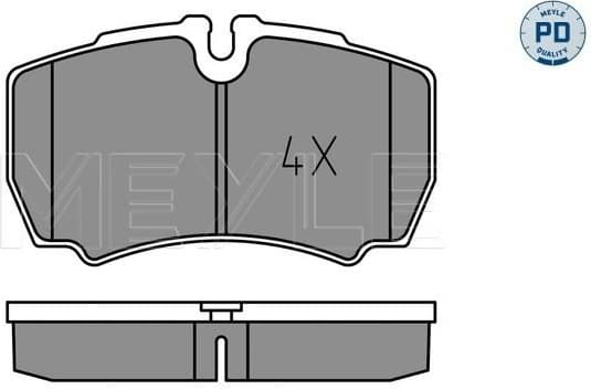 Brake Pad Set, disc brake MEYLE-PD: Advanced performance and design. 025 291 2320/PD