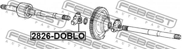 Spider Assembly, drive shaft 2816-DOBLO - image 2