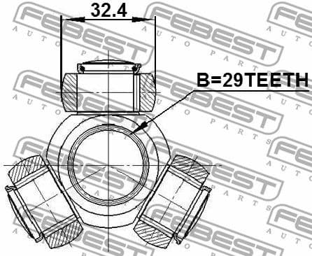 Spider Assembly, drive shaft 0416-CY2 - image 2