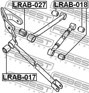 Mounting, control/trailing arm LRAB-017 - image 2