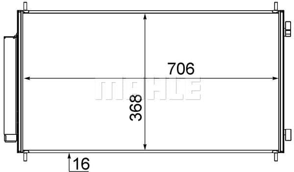 Condenser, air conditioning BEHR AC 719 000S