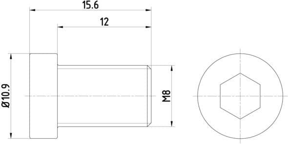 Bolt, brake disc TPM0009